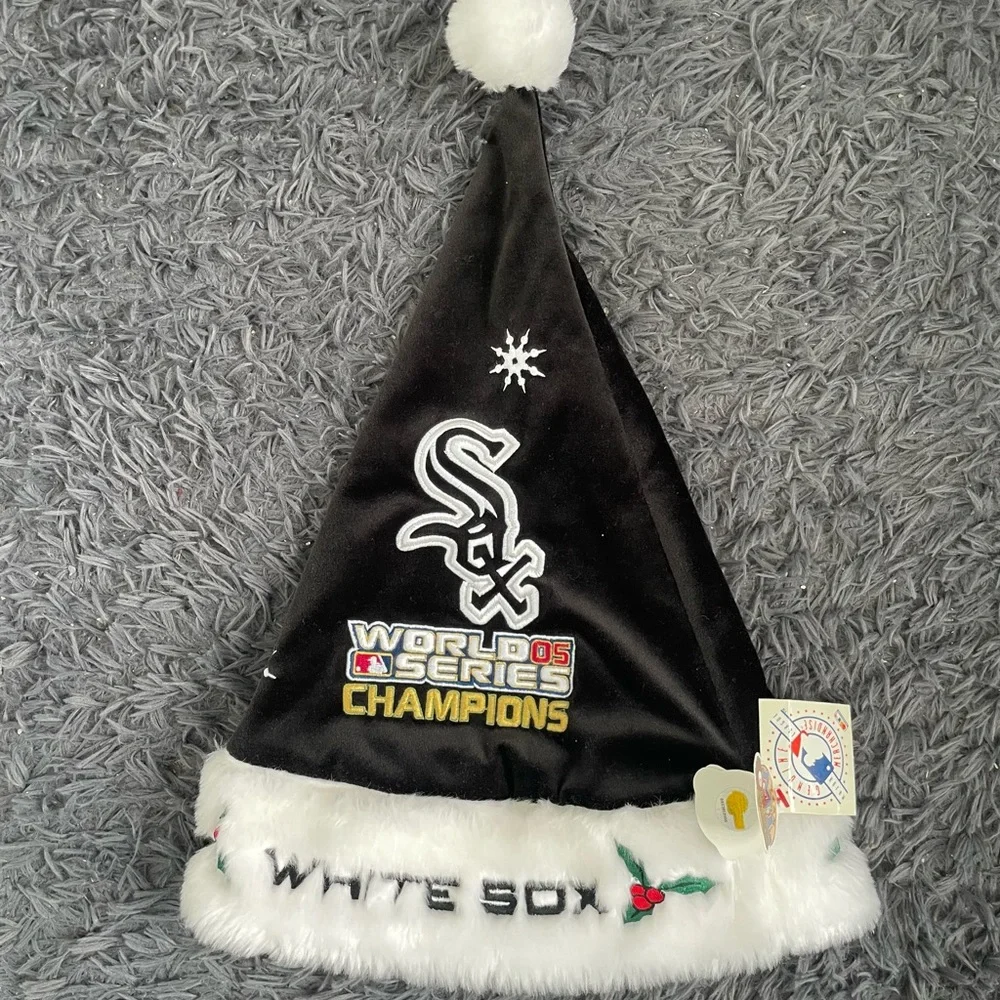 Chicago White Sox 2005 World Series Adult Santa Hat New With Tags!
